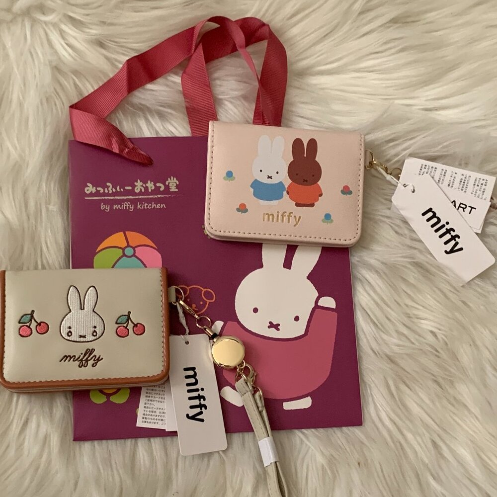 MIFFY Retractable Mini Card Cases SET of 2